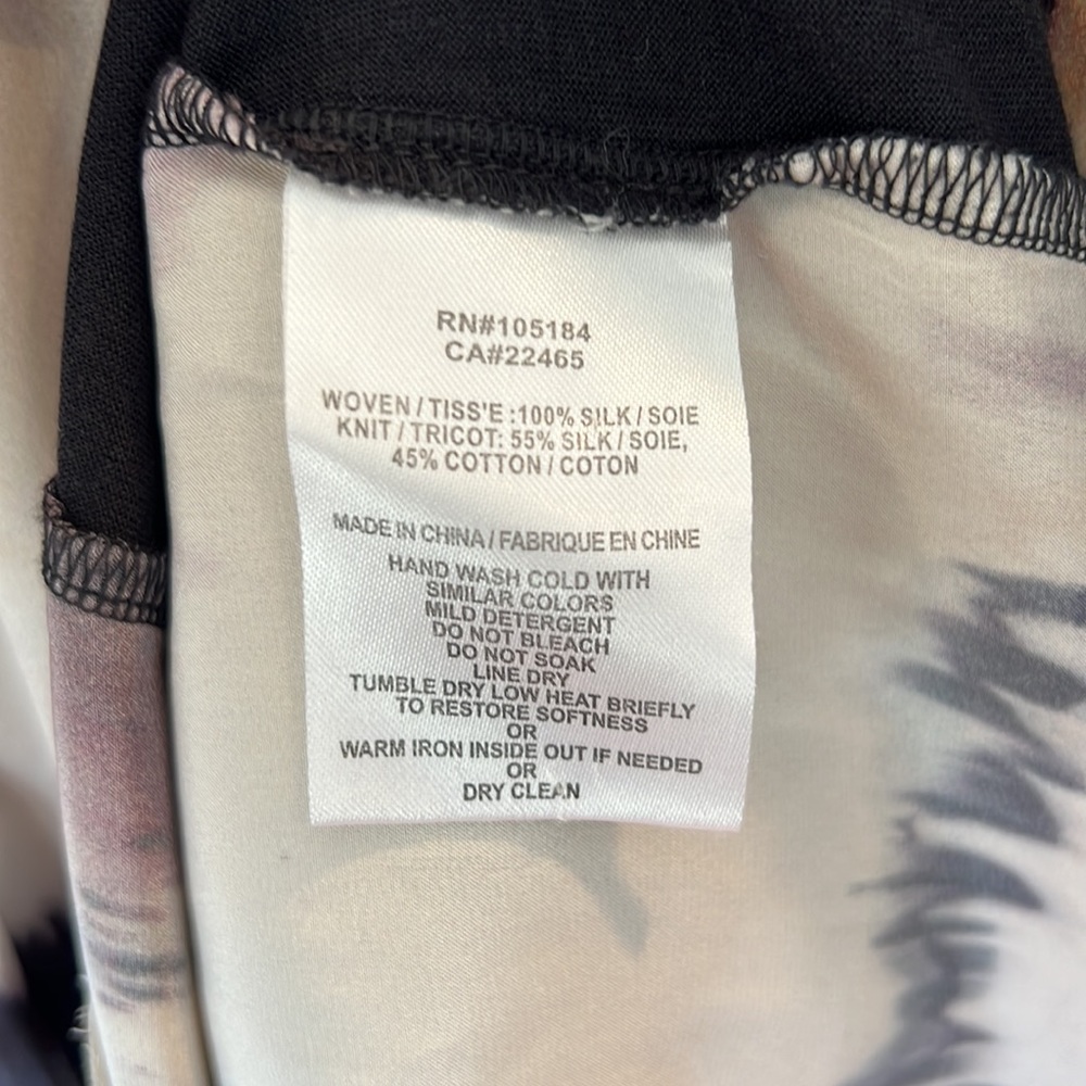 Go By Go Silk Zippy Redux Blouse Top Size M - image 4